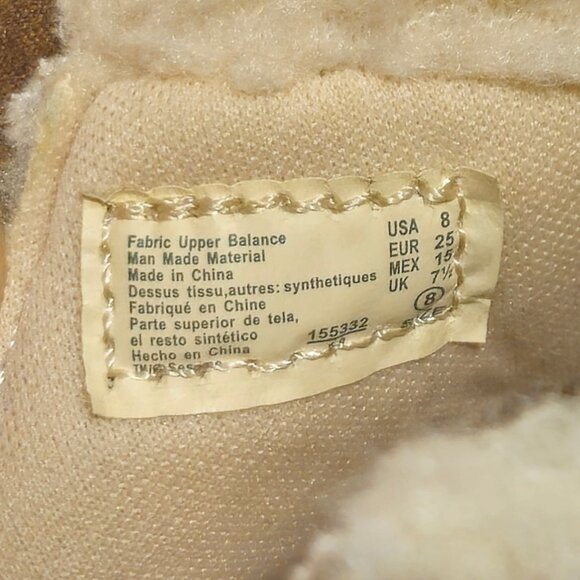 Sesame Street Elmo Brown Faux Suede Toddler Boots Size 8 Fleece Lined - Picture 5 of 9